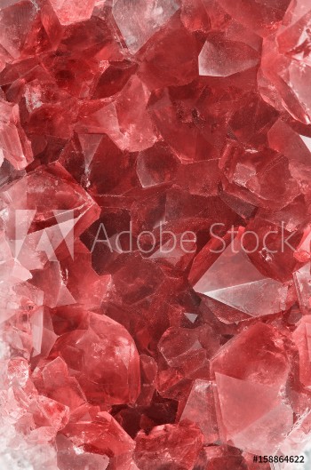 Picture of red ruby gems macro background